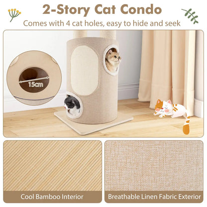 Cat Tower Plush Perches Hammock Large