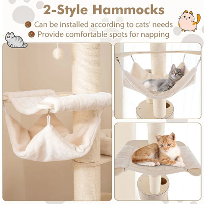 Cat Tower Plush Perches Hammock Large
