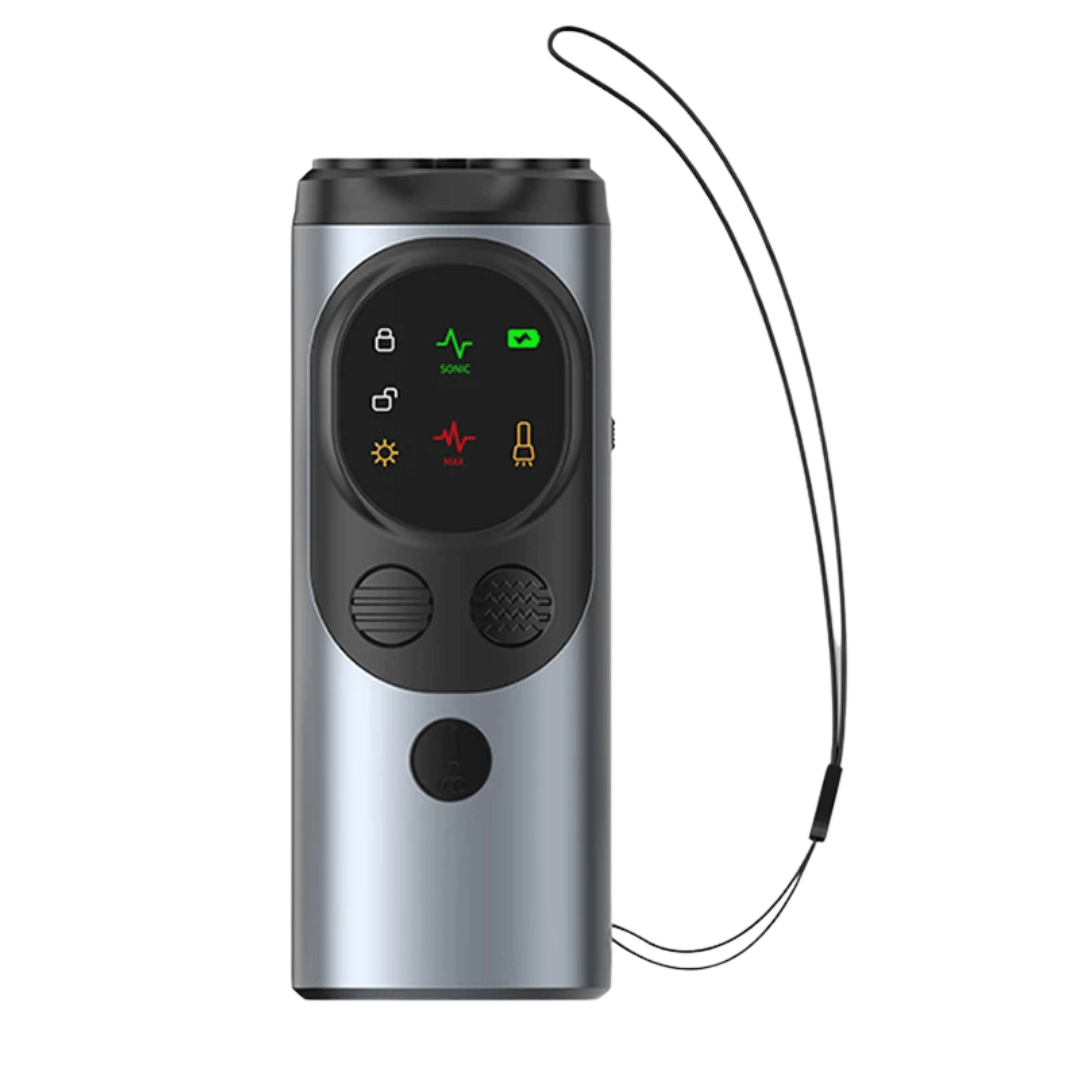 Portable Dog Trainer Ultrasonic Bark Control Flashlight