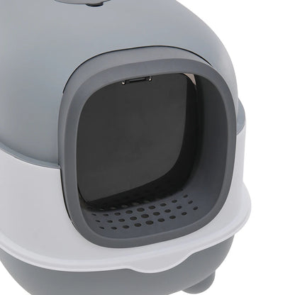 Large Cat Litter Box Covered UV Sanitizer Anti Slip Base
