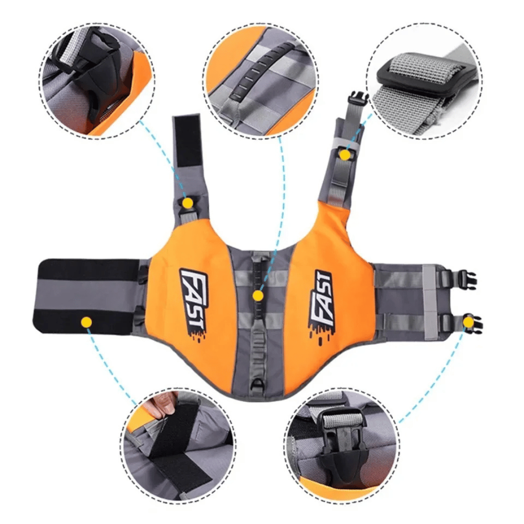 Dog Life Jacket Swimming Vest