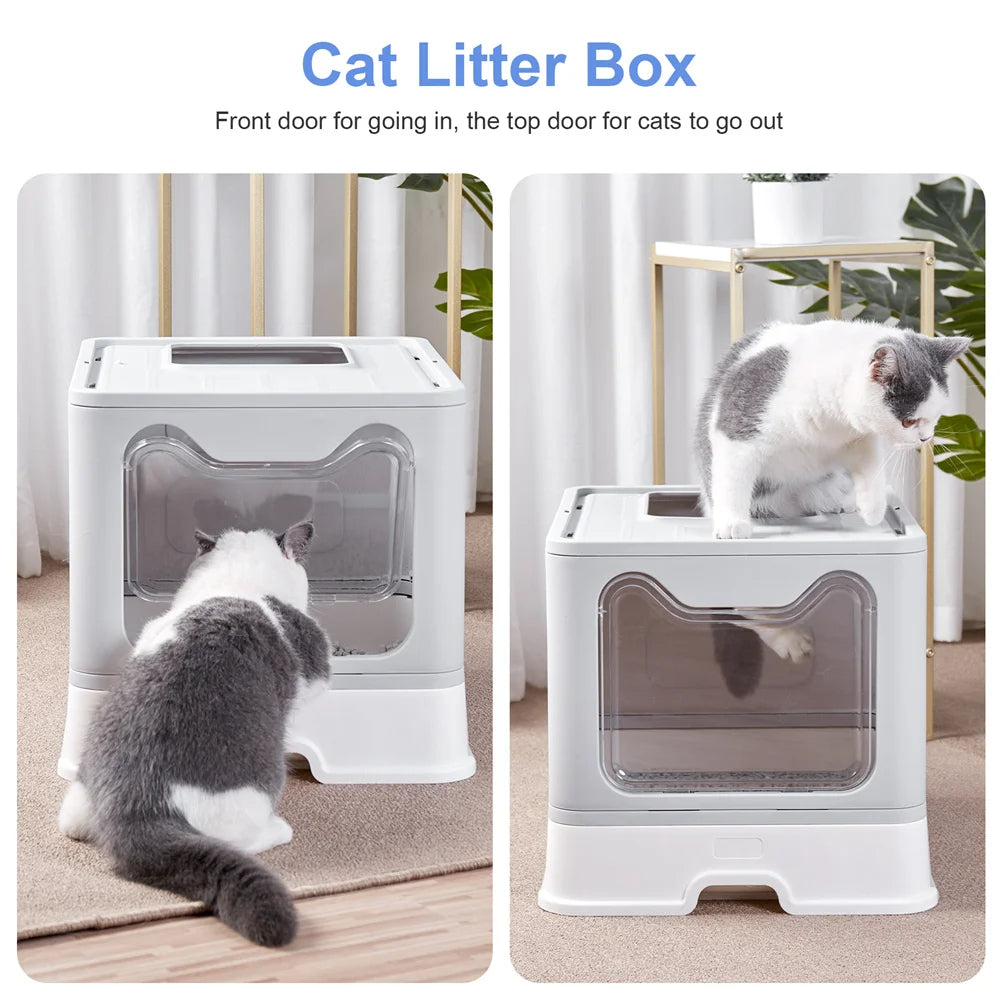 Hidden Cat Litter Box Odor Control Gray