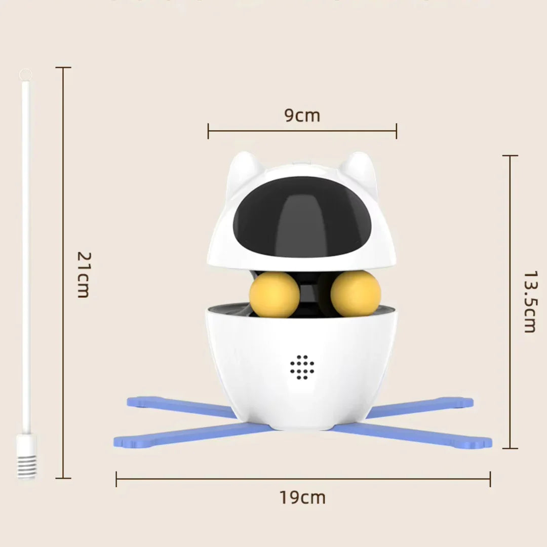 Robotic Cat Toy Moving Feather Teaser