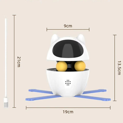 Robotic Cat Toy Moving Feather Teaser