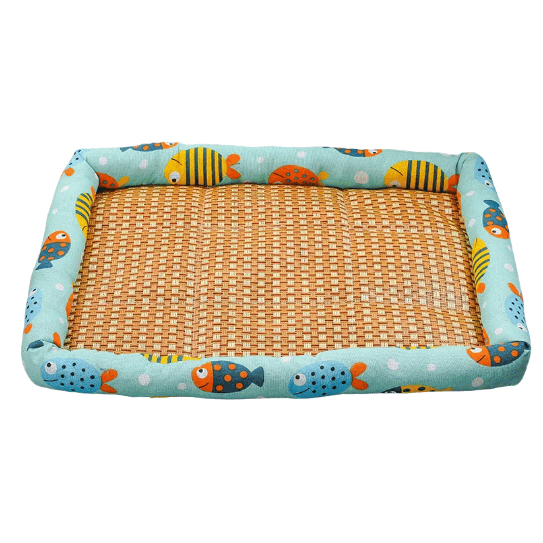 Wicker Pet Bed for Dogs and Cats Comfortable