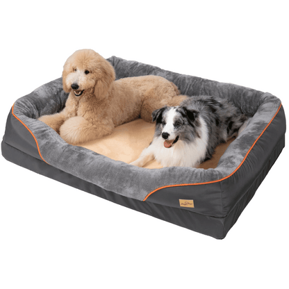 Orthopedic Dog Bed Plush Waterproof Machine Washable