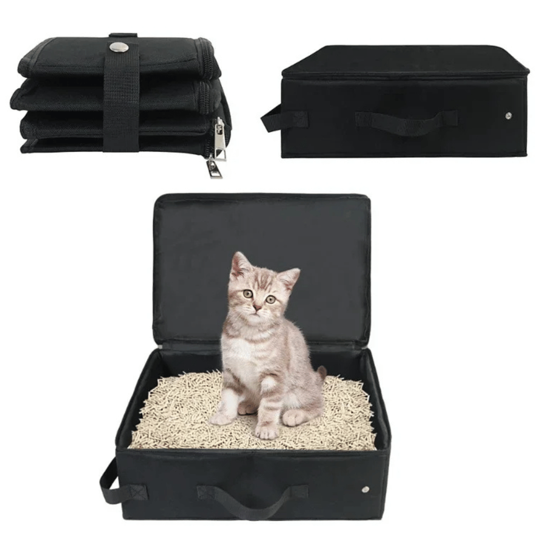 Collapsible Cat Litter Box Space Saver