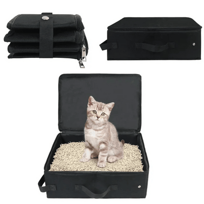 Collapsible Cat Litter Box Space Saver