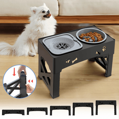 Adjustable Elevated Dog Feeder Stand