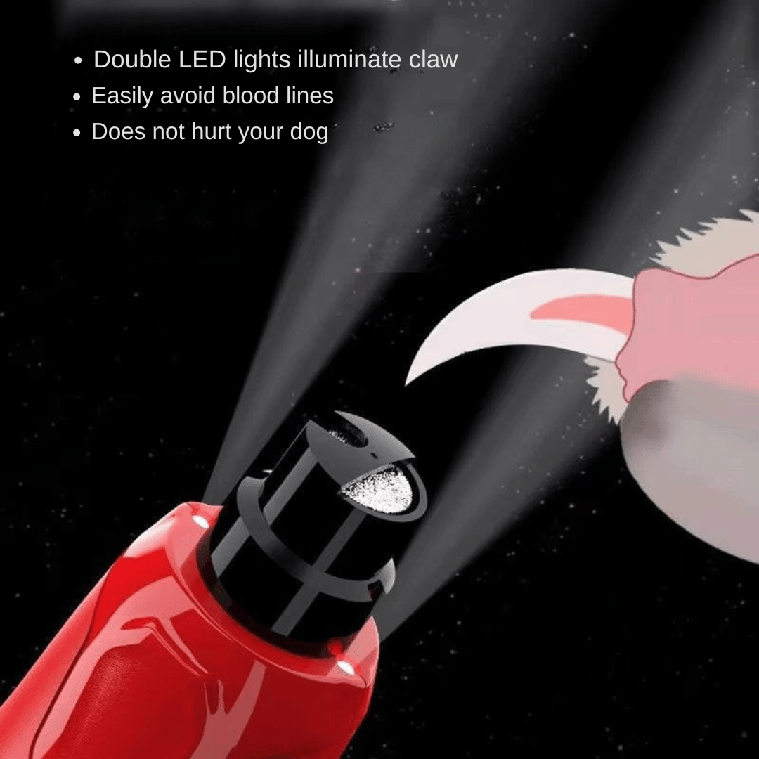 Pet Nail Clippers LED Adjustable Speed Trimmer