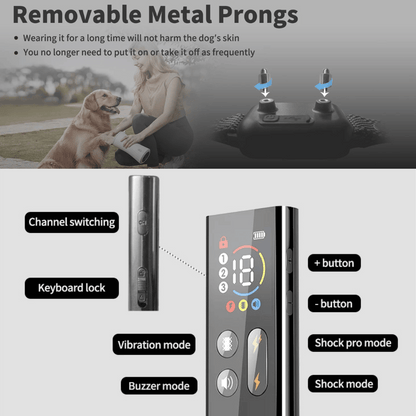 Long Range Dog Training Collar Color LCD Remote