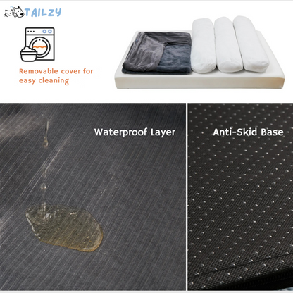 Plush Dog Bed Waterproof Pet Mattress Large