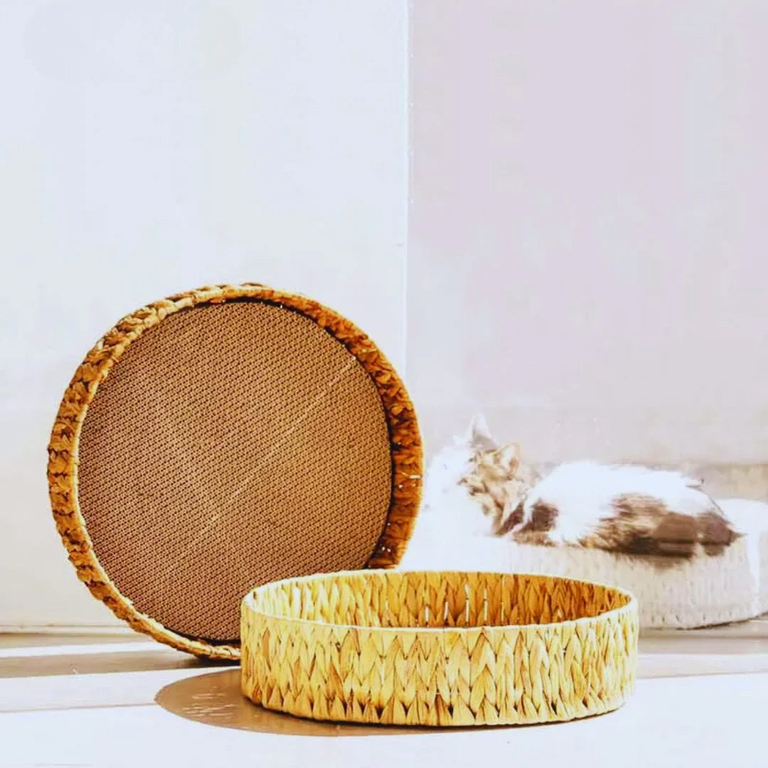 WillowDream Wicker Cat Bed Natural Fiber