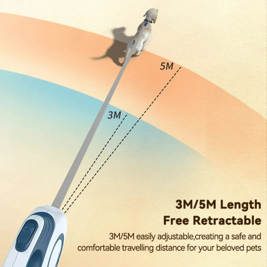 Adjustable Pet Leash Comfort Grip Handle
