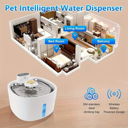 Pet Water Dispenser Automatic Refill for Cats Dogs