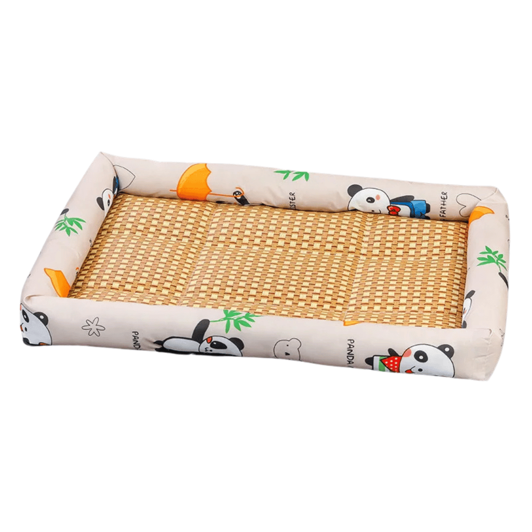 Wicker Pet Bed for Dogs and Cats Comfortable