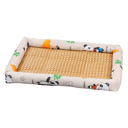 Wicker Pet Bed for Dogs and Cats Comfortable