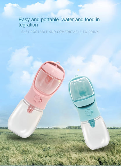 Portable Dog Water Bottle Food Container