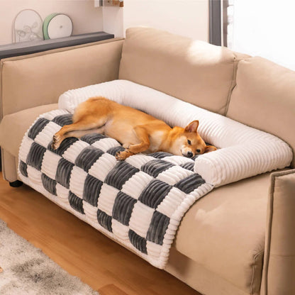 Pet Sofa Cover Soft Plush Small Pet Pillow Included