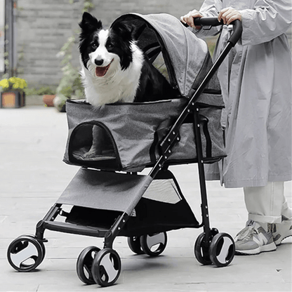 Pet Stroller Detachable Carrier Car Seat