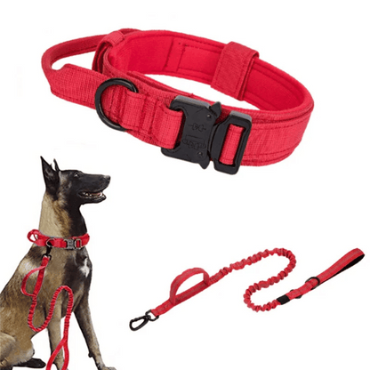 Tactical Dog Collar And Leash Set For Large Dogs