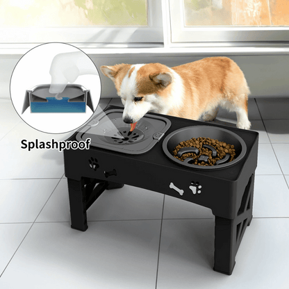 Adjustable Elevated Dog Feeder Stand