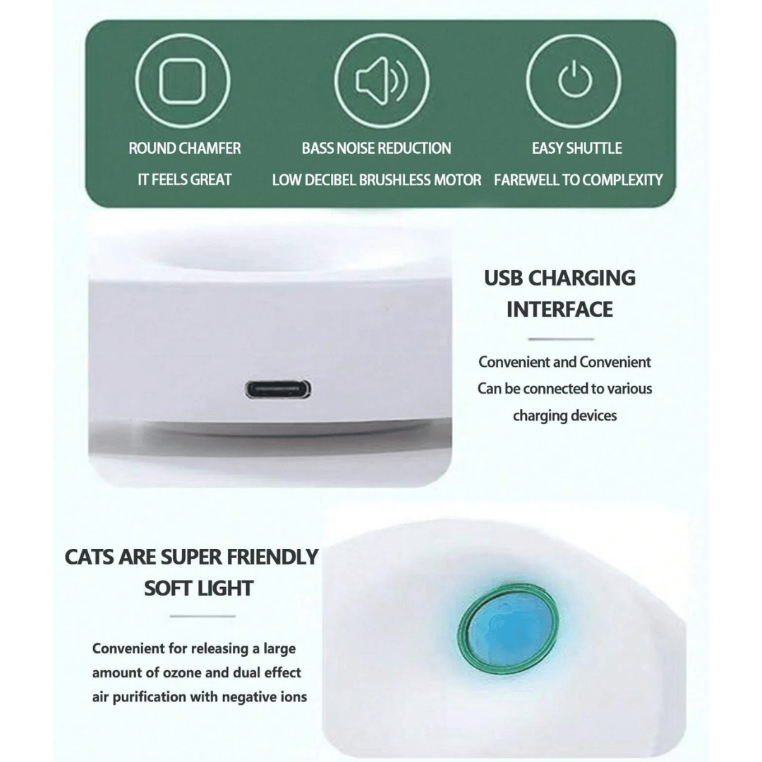 Pet Litter Box Odor Remover With USB Charger