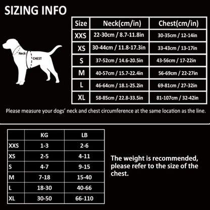 Water Resistant Dog Harness Vest