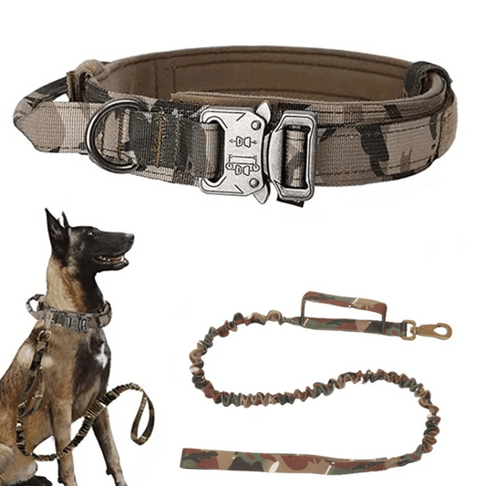 Tactical Dog Collar And Leash Set For Large Dogs - Pupporia