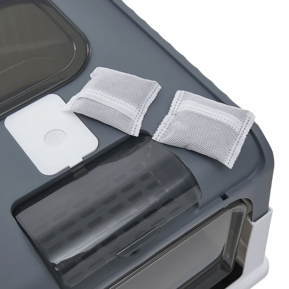 Cat Litter Box Odor Control Easy Clean Tray
