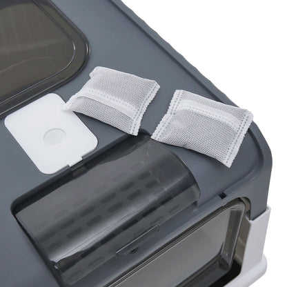 Cat Litter Box Odor Control Easy Clean Tray