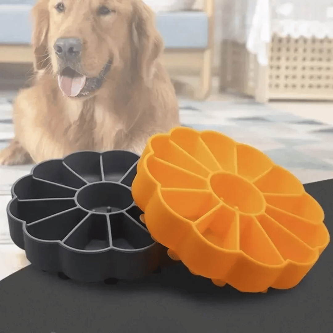 Interactive Dog Food Bowl Non Slip Base