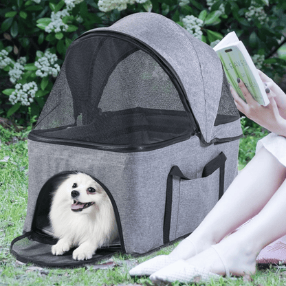 Pet Stroller Detachable Carrier Car Seat