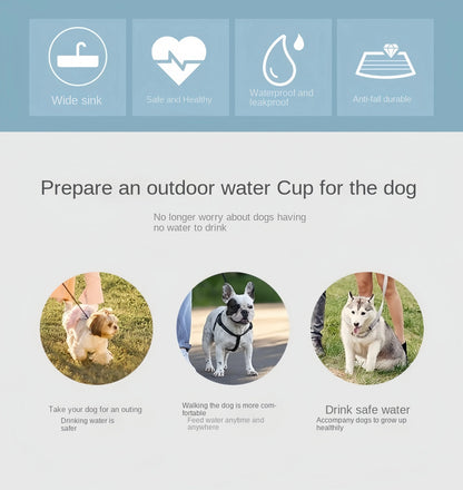Portable Dog Water Bottle Food Container