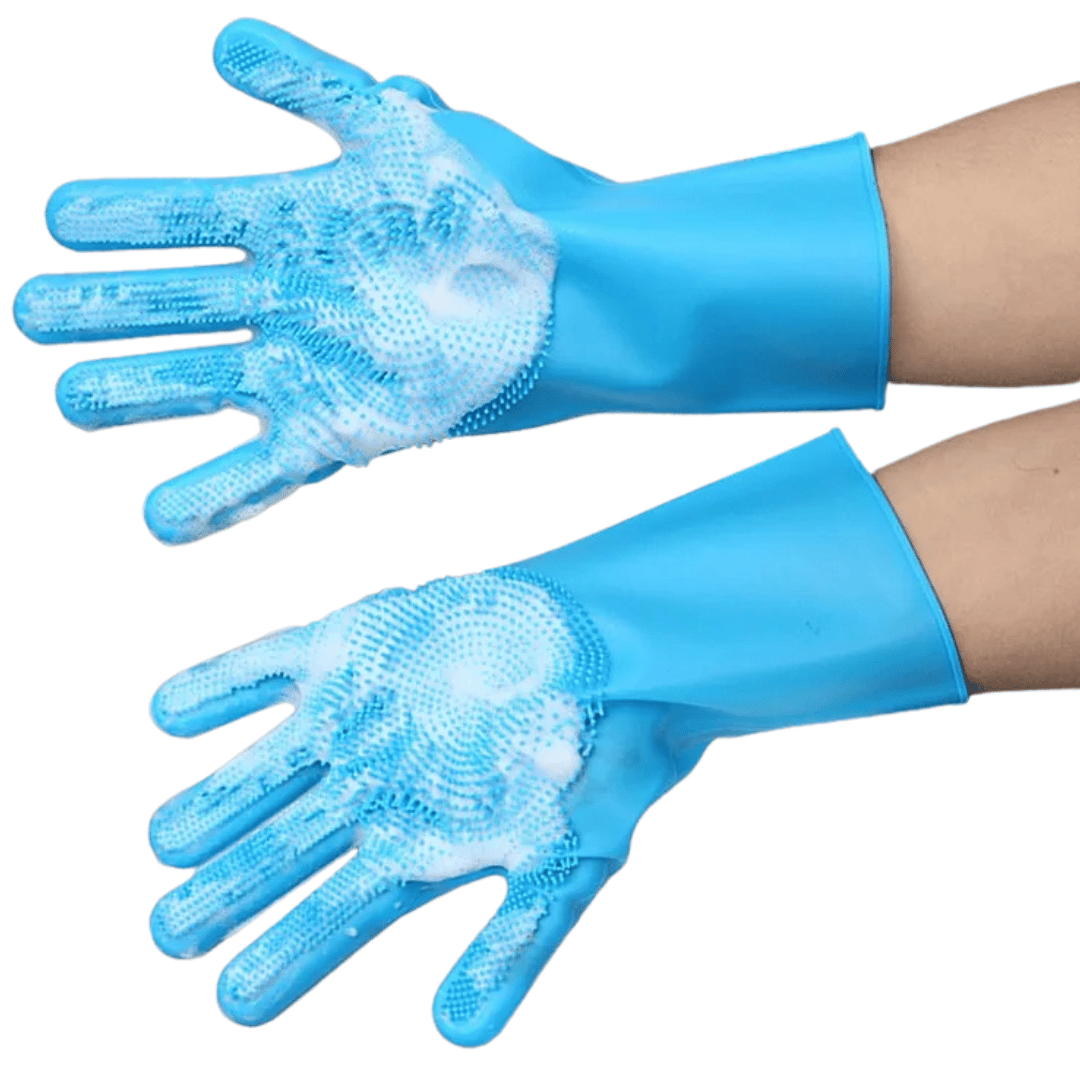 Pet Grooming Gloves Waterproof Easy Bathing