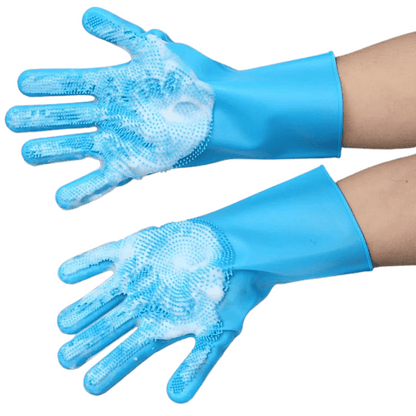 Pet Grooming Gloves Waterproof Easy Bathing