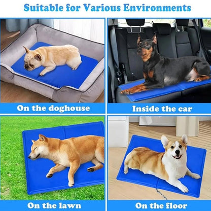 Portable Pet Cooling Mat Waterproof Compact Foldable