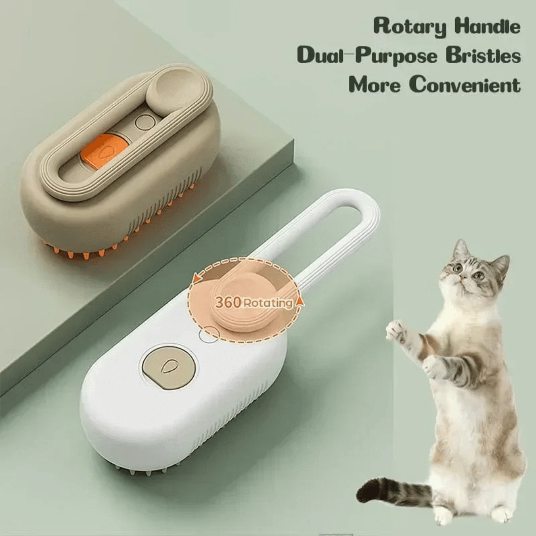 Pet Grooming Brush With Detangling Spray For Massage