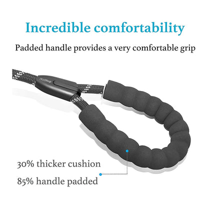 Dual Dog Leash Comfort Grip Reflective Strap