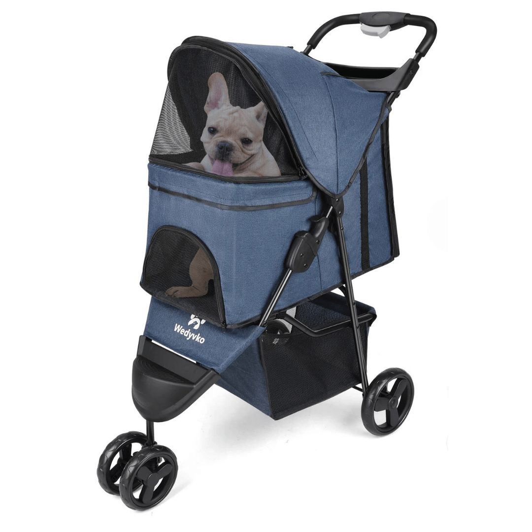 Pet Stroller Lightweight Large Storage Compartment - Pupporia