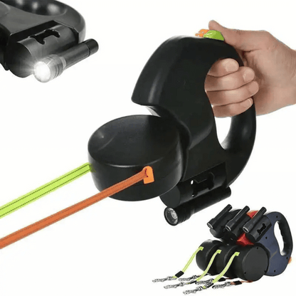 Adjustable Pet Leash Tangle with Light Clip - Pupporia
