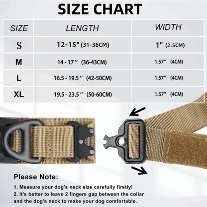 Tactical Dog Collar AirTag Holder Durable Nylon