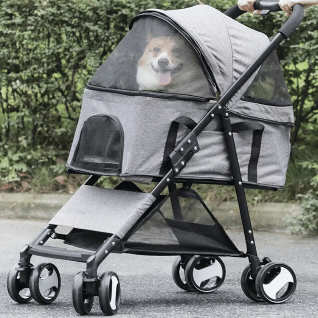 Pet Stroller Detachable Carrier Car Seat