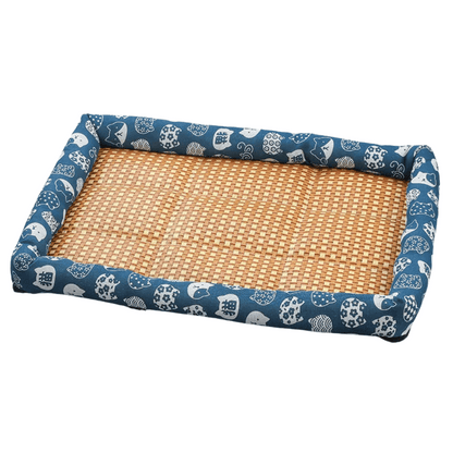 Wicker Pet Bed for Dogs and Cats Comfortable