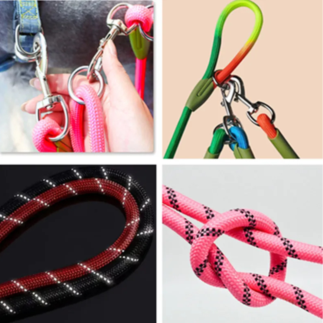 Durable Reflective Dog Leash For Large Breeds Running Walking