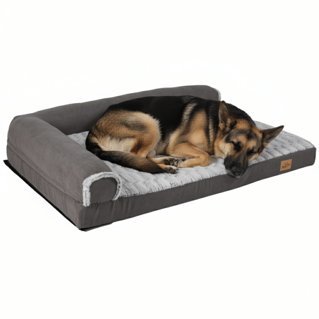 Orthopedic Dog Bed L-Shaped Soft Fleece Large