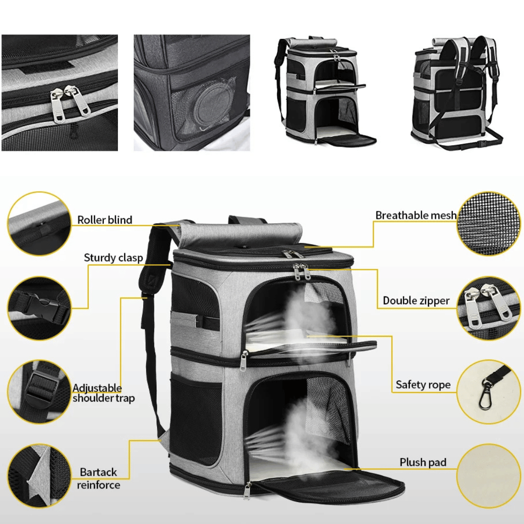 Pet Backpack Breathable For Cats Small Dogs