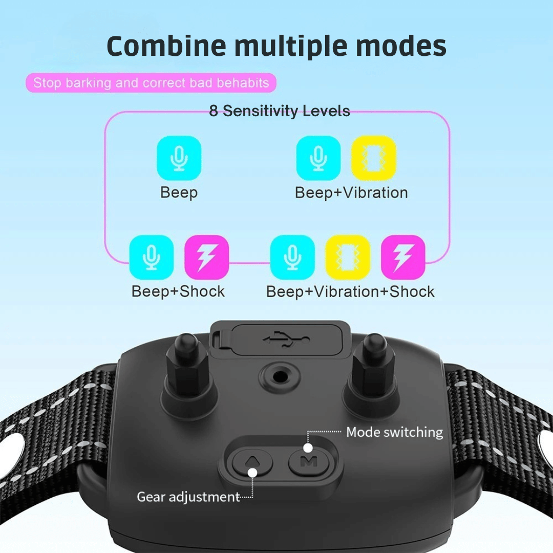 Automatic Anti-Bark Collar for Dog Training with Waterproof Digital Display 5