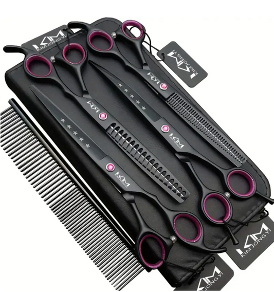 Dog Grooming Kit Stainless Steel Pet Grooming Tools - Pupporia