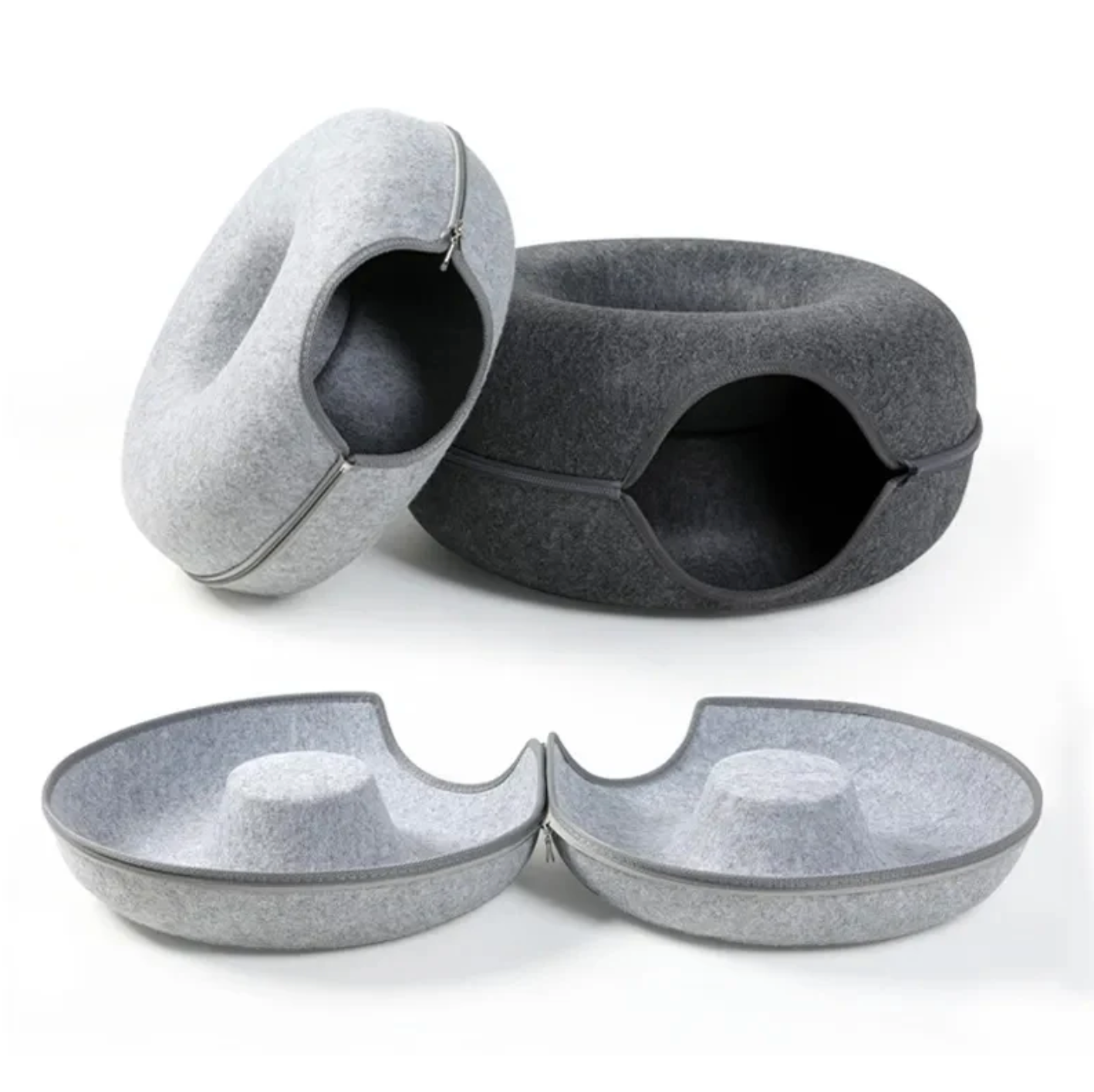 Cozy Cave Plush Cat Bed Hideaway